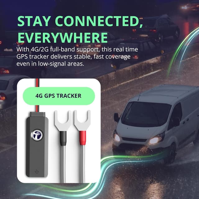 Detalle de Transpoco 4G GPS Tracker (GS900) with SIM and 12-month prepaid plan (UK)