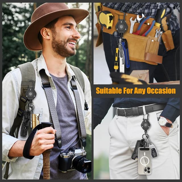 Thumbnail 6 de Oaridey Magnetic Retractable Keychain 31.8" cord ๐