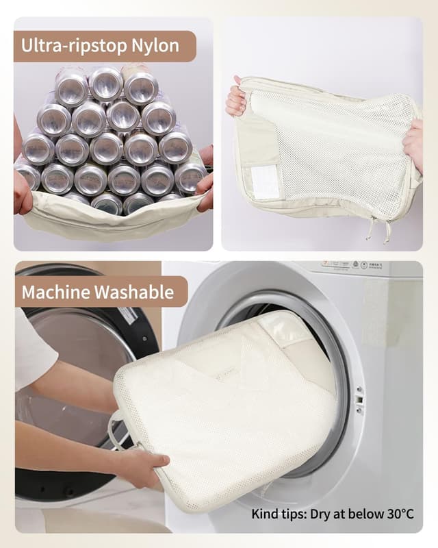 Thumbnail 3 de ECOHUB Packwürfel-Set für Reisen (4er/6er-Pack) mit Kompression und personalisiertem ID-Tag