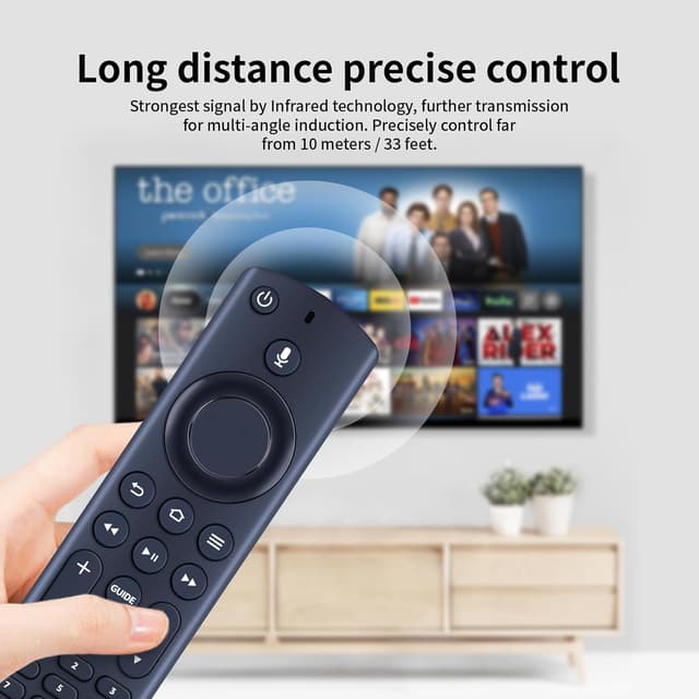 Detalle 2 de TCNOUMT CT-8565 Voice Remote Control (with mic) for Toshiba Smart 4K Ultra TVs