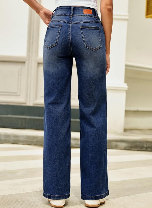 Thumbnail 5 de Sidefeel Wide Leg Jeans high waist 65% cotton