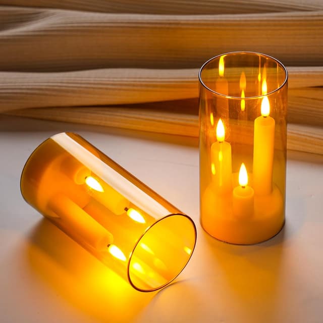 Thumbnail 4 de Da by Velas LED Doradas con Control y Temporizador, Paquete de 2 🕯