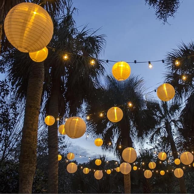 Detalle de A.bigwhale 30er Set LED-Ballonlichter (warmweiß), wasserdicht für Papierlaternen & Dekoration