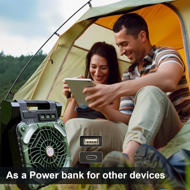 Thumbnail 5 de GY Ventilatore da campeggio 10400 mAh ⛺