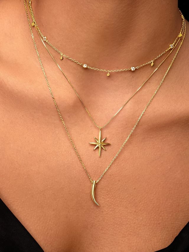 Thumbnail 3 de SINGULARU Collar Guidance — Plata 925, baño 18 Kt 💍