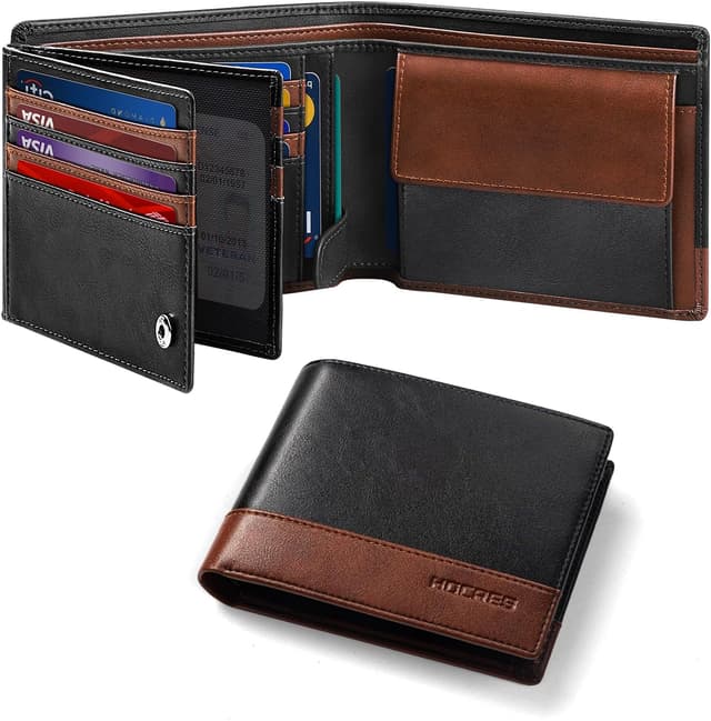 Detalle de HOCRES slim RFID wallet with 15 card slots