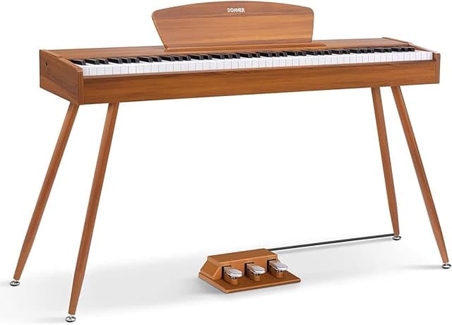 Imagen de Donner DDP-80 Piano Digital 88 Teclas, Madera Marrón 🎹 en OfertitasTOP
