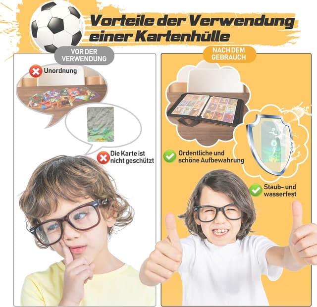 Thumbnail 6 de Fußball Karten Sammelalbum 900 Karten – 50 Seiten