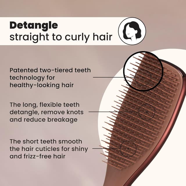 Detalle de Tangle Teezer Ultimate Detangler — Cepillo desenredante para pelo
