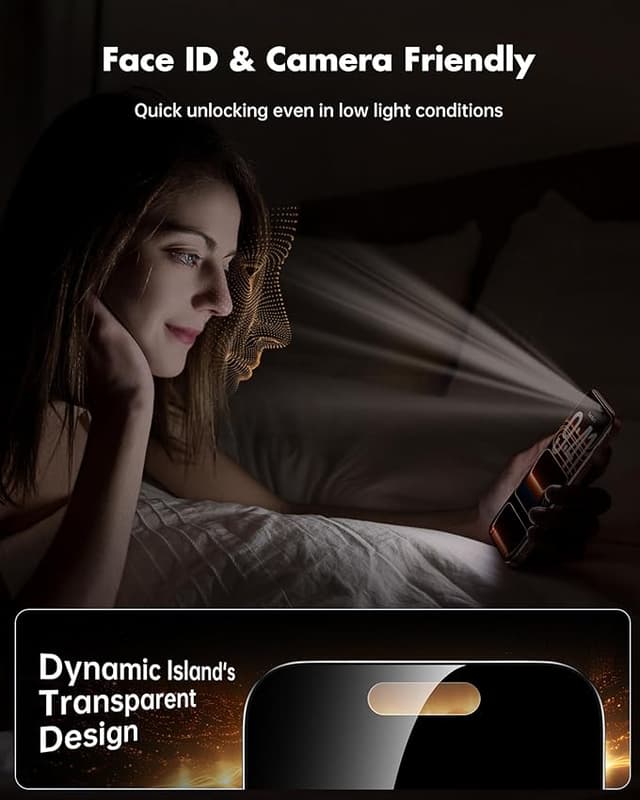 Thumbnail 2 de UNBREAKcable Protector de pantalla privacidad iPhone 17 Pro Max 28°