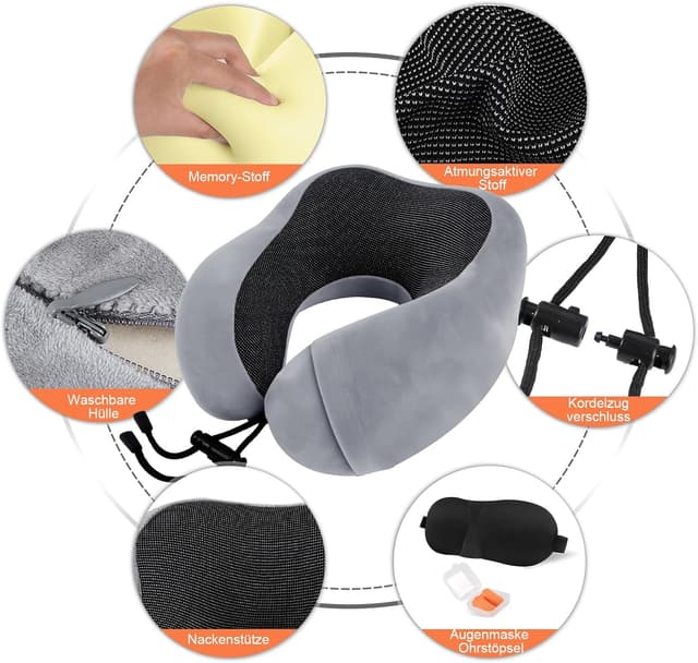 Thumbnail 4 de ARTREE Almohada de Viaje Ajustable 38% compacta