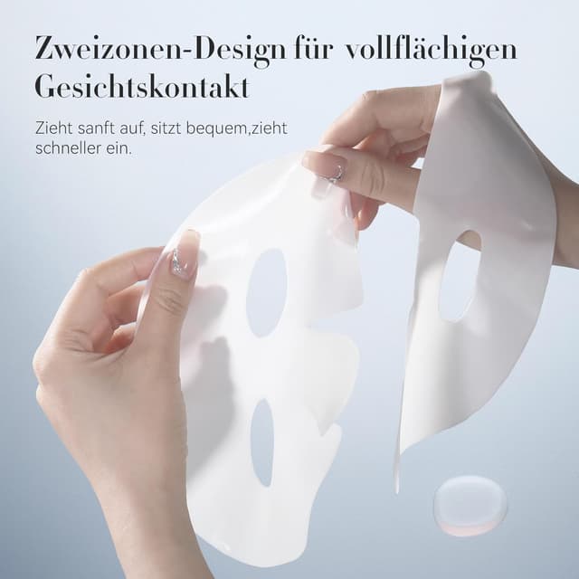 Detalle de Bagavs Collagen Maske Overnight mit Kollagen – Intensive Tuchmaske für straffere Haut, 4 Stück