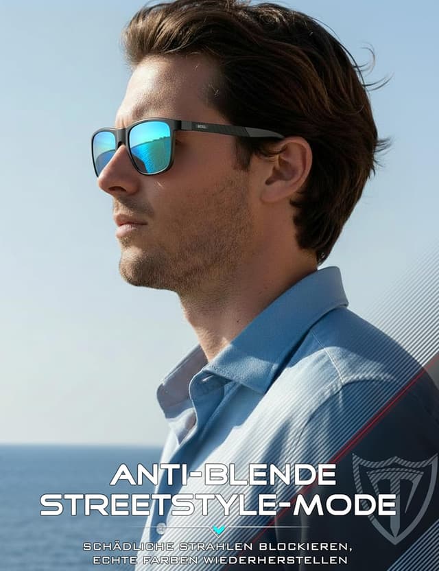 Detalle de ATTCL Polarisierte Fahren Sonnenbrille UV400 CAT 3