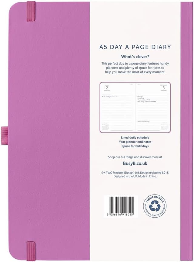 Thumbnail 4 de Busy B 2026 A5 Day‑A‑Page Diary 📒