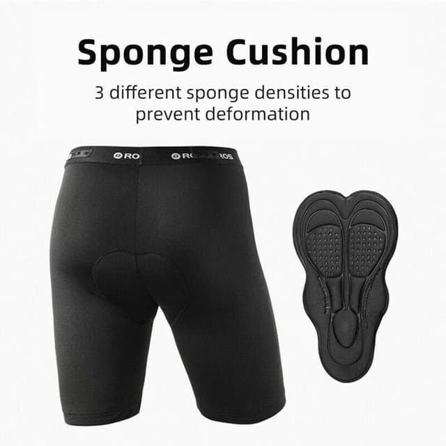 Detalle de ROCKBROS Pantaloncini MTB 2 in 1 imbottiti