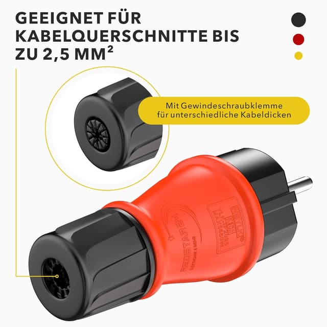 Thumbnail 5 de RedStar24 Schuko Stecker 10er Set 🔌