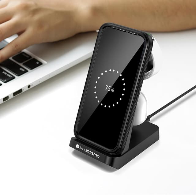 Thumbnail 6 de seacosmo Coque pour Google Pixel 9 / Pixel 9 Pro avec protection d’écran intégrée et protection 360° – Noir