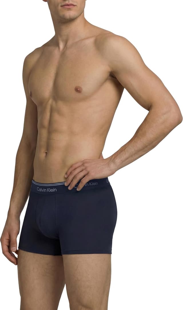 Detalle de Calvin Klein Low Rise Trunk 3pk LV00NB4409, boxer a vita bassa da uomo (confezione da 3)
