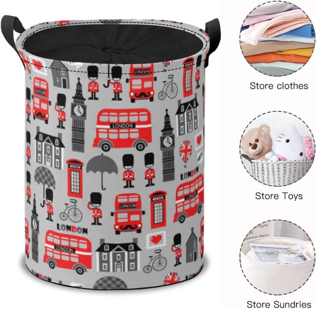 Detalle de Laundry Basket with Drawstring 40L