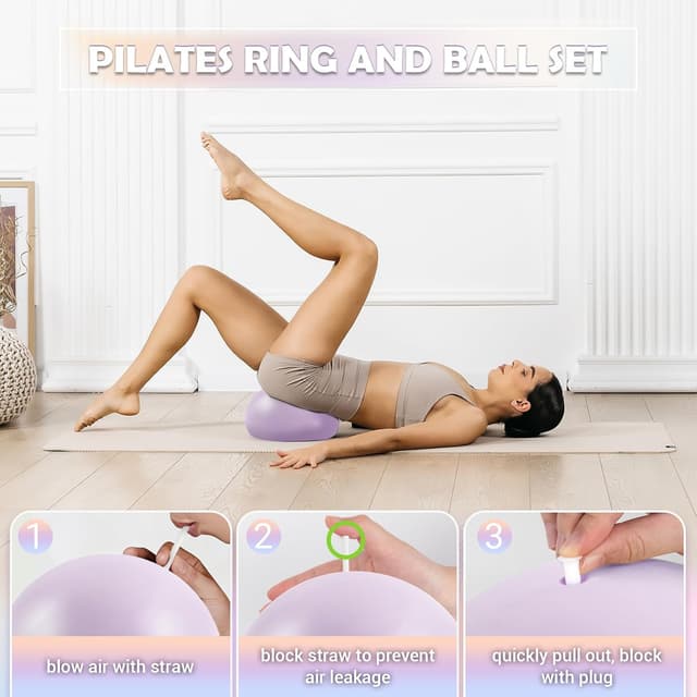 Detalle 2 de PALECLOUDS Pilates Starter Kit 12 inch ring