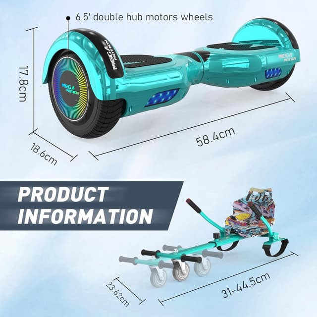 Thumbnail 6 de MEGA MOTION 6,5 Zoll Hoverboard mit Sitz đź›´