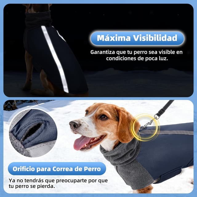 Thumbnail 3 de SlowTon Abrigo para Perro Invierno con Forro Polar