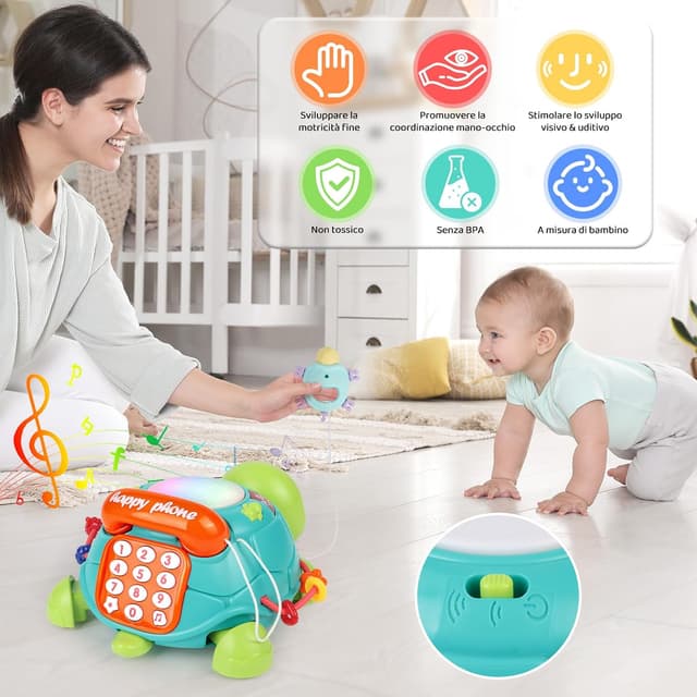 Detalle de Gioco musicale per gattonare neonati 6 mesi