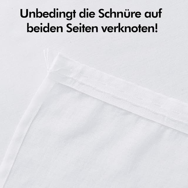 Thumbnail 6 de Deconovo Cortinas Translucidas Decorativas 2p 140x145cm Blanco 🏠