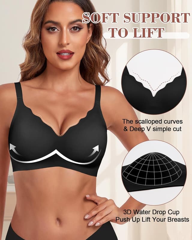 Detalle 2 de HORISUN Ohne Bügel Bralette Nahtlos Komfort