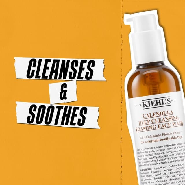 Detalle 1 de Kiehl's Calendula Deep Cleansing Foaming Face Wash 230 ml