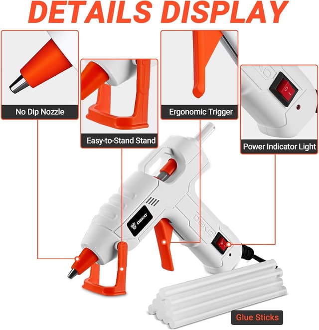 Thumbnail 2 de DEKOPRO 20W mini hot glue gun kit