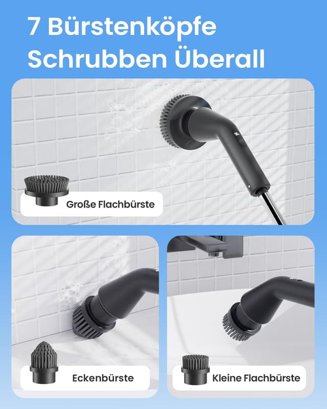 Detalle de Leebein Elektrische Reinigungsbürste 30 W