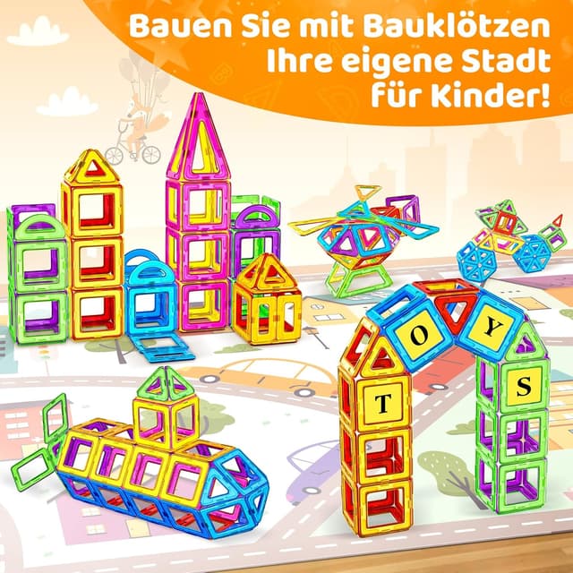 Thumbnail 6 de COOLJOYA Magnetbausteine 120 Teile für 3+