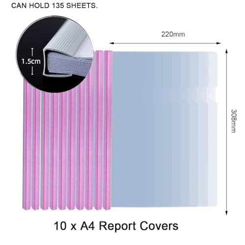 Detalle 2 de 10PCS A4 Report Covers with Sliding Bar