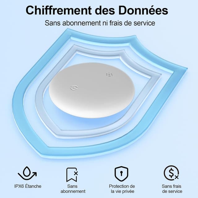 Detalle de Smart GPS Traceur — traceur GPS avec alarme à distance et localisation via Bluetooth (IPX6)