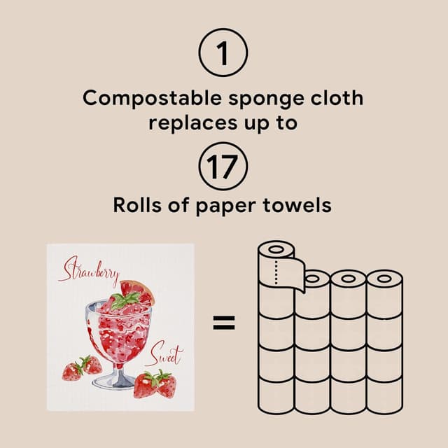 Thumbnail 6 de RECYCO Swedish Dishcloths 6-pack, 8" x 7" 🧽