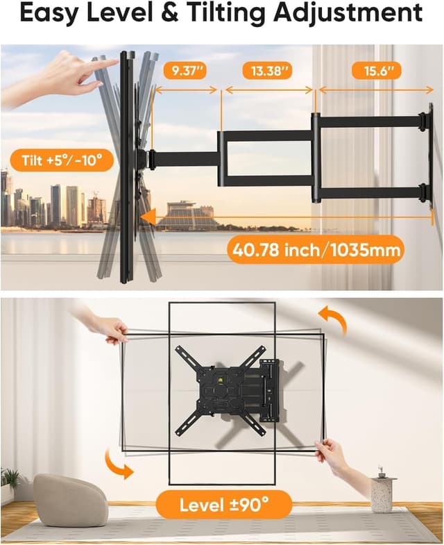 Thumbnail 4 de Forging Mount Long Reach TV Wall Bracket