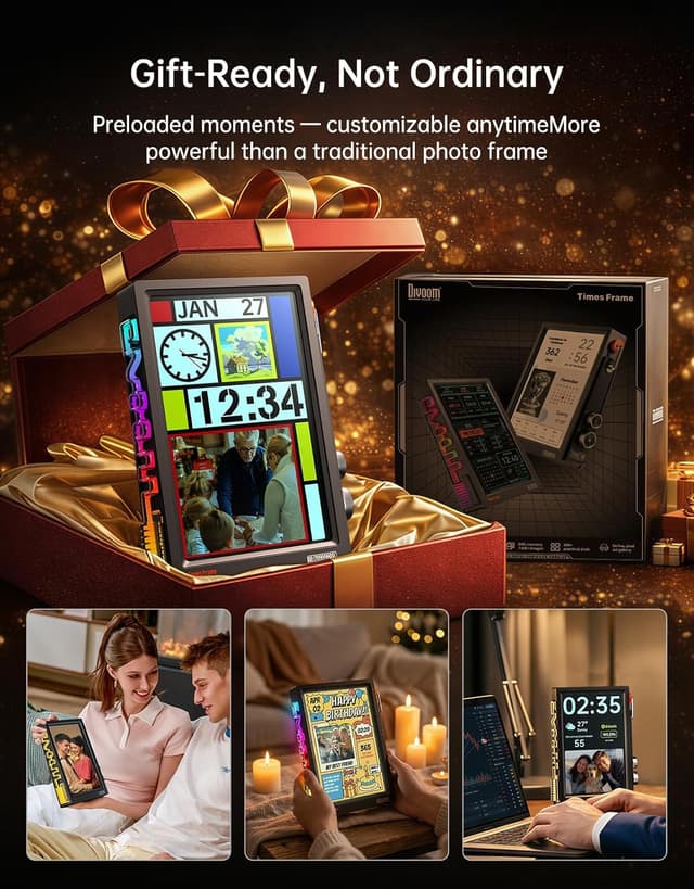 Thumbnail 2 de Divoom TimesFrame 10.1" digital picture frame