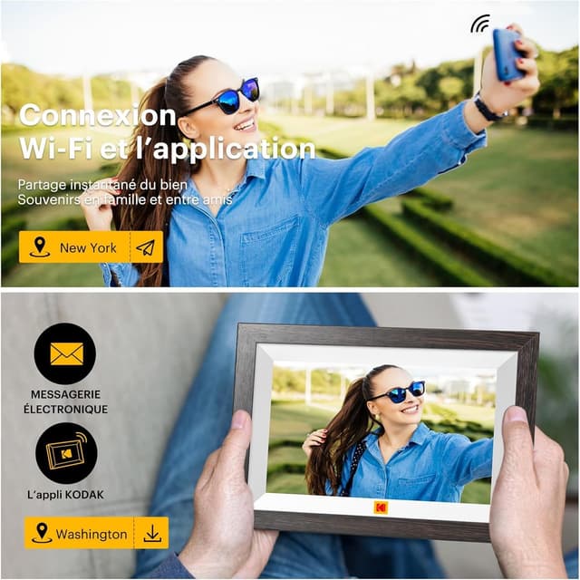 Thumbnail 1 de KODAK Cadre photo numérique 32Go