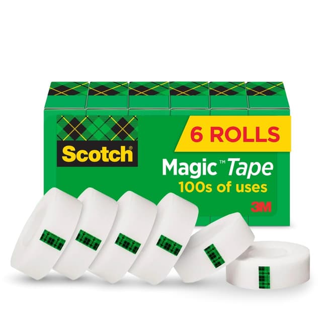 Imagen de Scotch Magic Tape invisible 6 rolls en OfertitasTOP