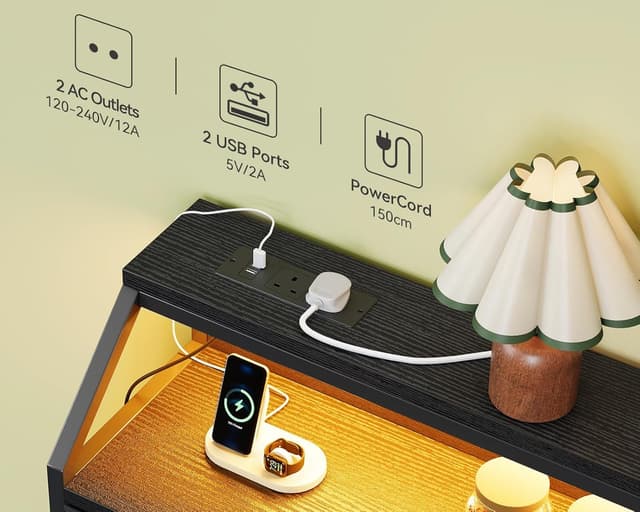 Thumbnail 3 de ODK Black Chest of Drawers 137 cm wide ๐