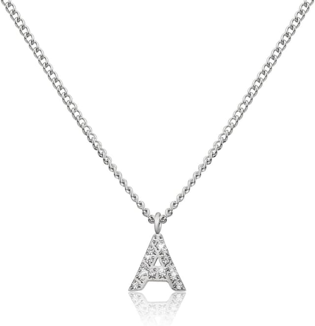 Thumbnail 6 de Collier à pendentifs initiales argenté GD GOOD.designs EST. 2015 (chaîne en acier inoxydable)