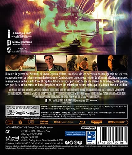 Detalle de Apocalypse Now: Final Cut 4K UHD + Blu-ray 🎬