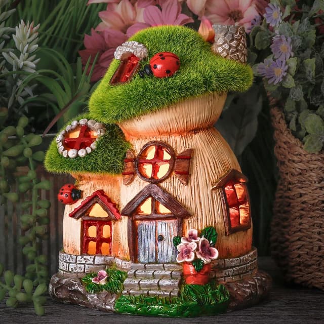 Detalle 2 de TERESA'S COLLECTIONS Solar Fairy House 16.8cm