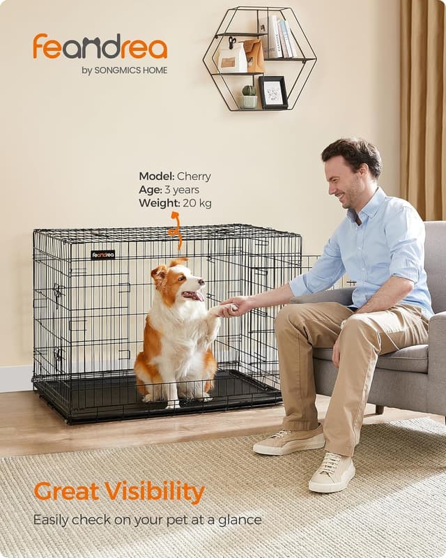 Detalle 2 de Feandrea PPD42BK cage 107 x 70 x 77,5 cm