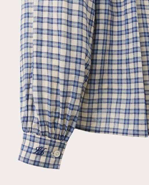 Thumbnail 2 de Laurence Bras Blusa Magritte cuadros azules