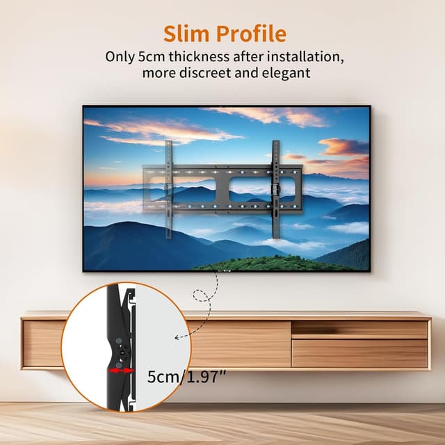 Thumbnail 4 de unho Universal TV Wall Bracket 60 kg