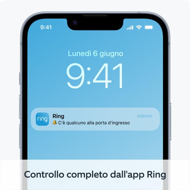 Detalle 2 de Ring videocitofono a batteria con supporto adesivo (installazione fai-da-te in ~5 minuti) Battery Video Doorbell