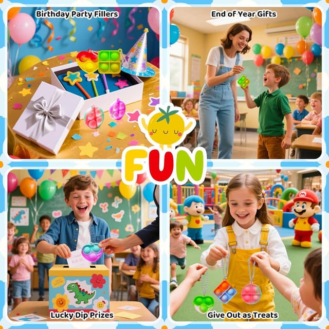 Thumbnail 4 de KIDRENFUN Party Bag Fillers Kids 60 PCS