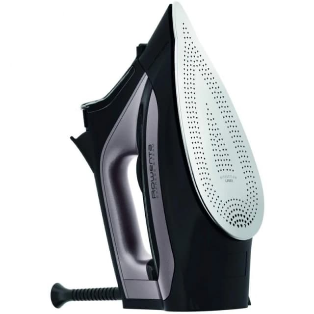 Detalle de Rowenta Express Steam 2.600 W plancha a vapor negro y rosa